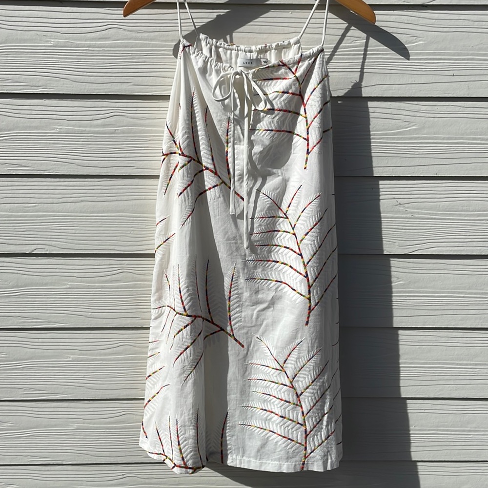 LUSH embroidered midi dress